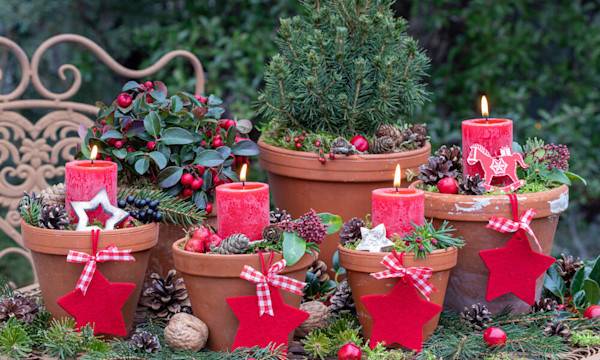 Décorer l’entrée du jardin pour Noël - © Natalia Greeske - stock.adobe.com
