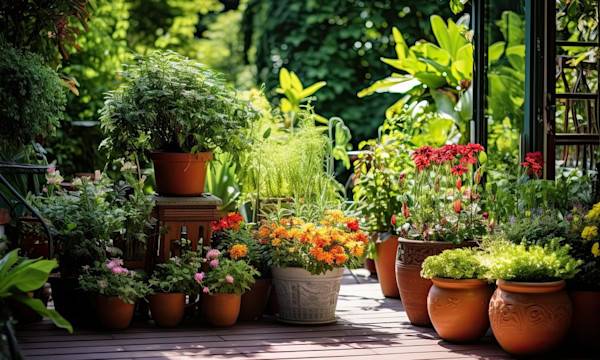 Comment aménager sa terrasse avec des plantes ? - © Marina - stock.adobe.com