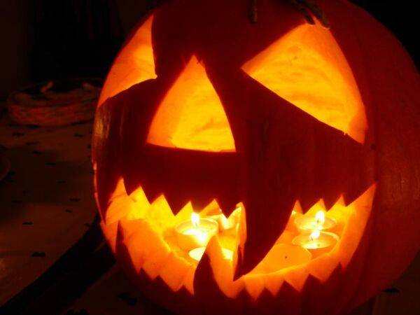 Tête de citrouille pour Halloween