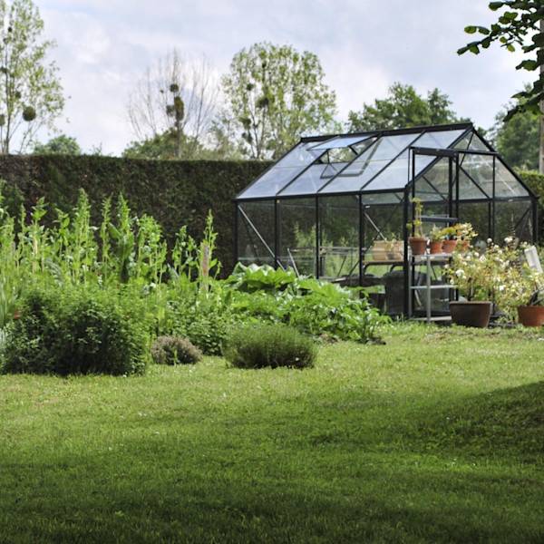 Serre ALLIUM 4,90 m² - Aluminium laqué gris anthracite - LAMS