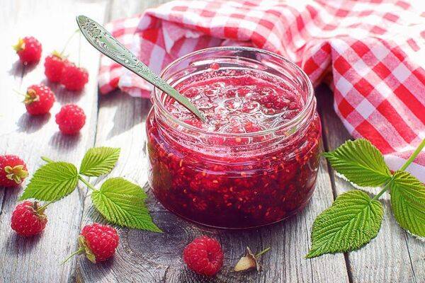 La confiture de framboises