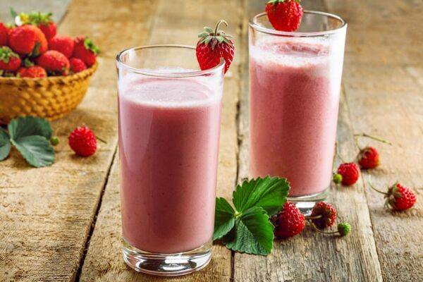 Milkshake à la fraise