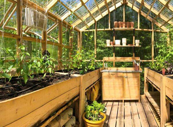 Quels aménagements dans une serre de jardin ?