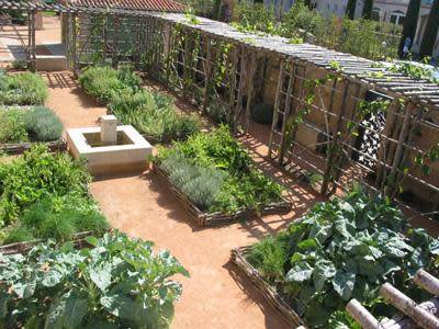 Jardin médiéval de plantes aromatiques