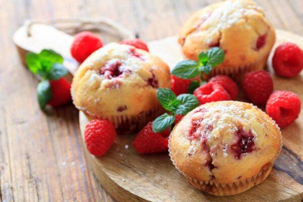 Muffins aux fruits rouges