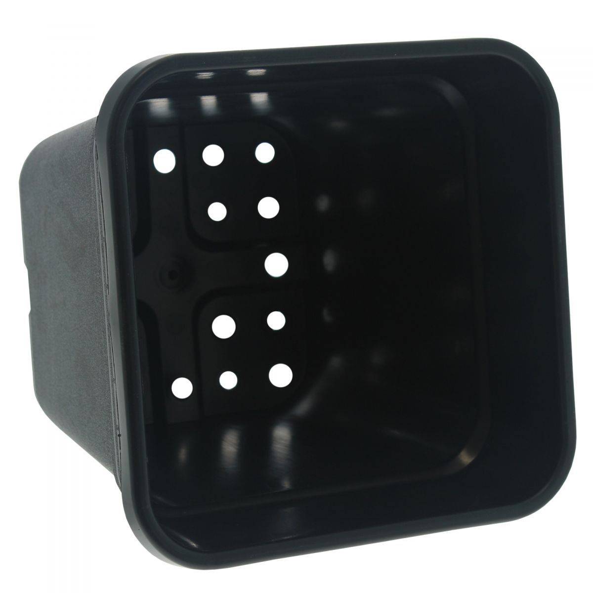 Pot carré noir 25 litres - 33.5 x 33.5 x 34cm  unitaire - Image 1