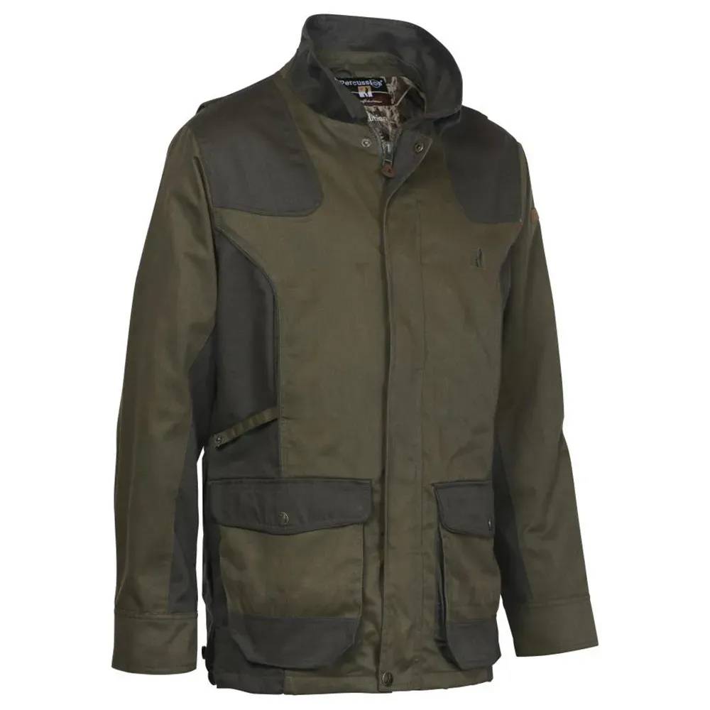Veste de chasse Tradition  8 poches polyester coton kaki M à 4XL Percussion - Image 1