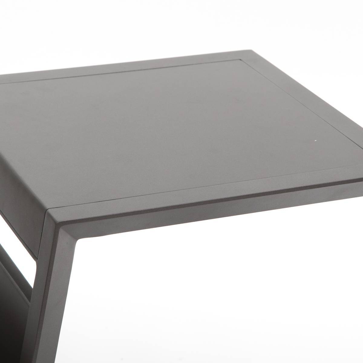 Hesperide - Table d appoint de jardin carrée "Allure" praline 55x45x55cm en aluminium traité époxy Hespéride - Image 3