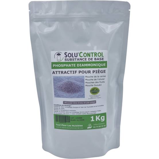 SOLU'CONTROL - Phosphate Diammonique, appât naturel contre les mouches des fruits - Sac de 1 kg - Image 2