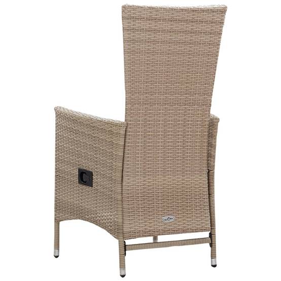 Prolenta Premium - Chaises de jardin rotin beige 58 x 62 x 108 cm - Prolenta premium p3147.6 - Image 8