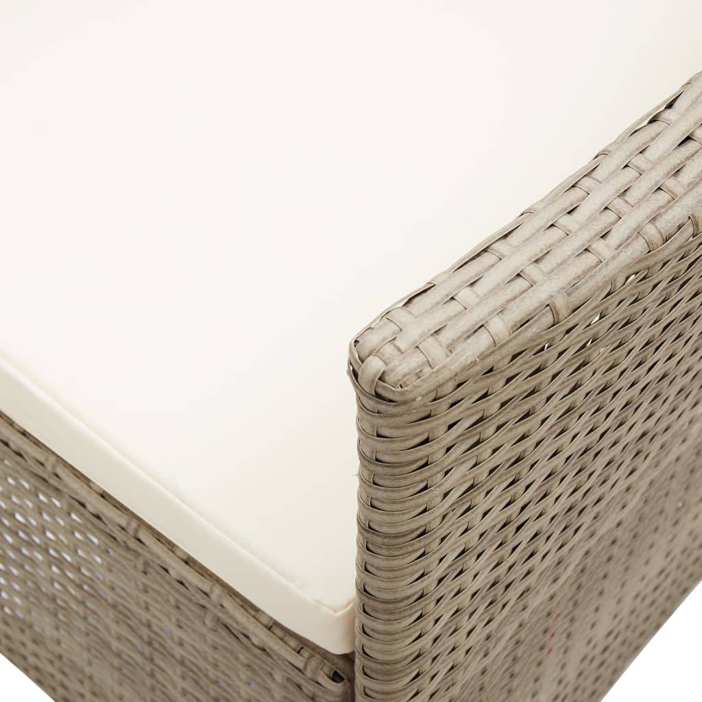 Prolenta Premium - Chaises de jardin rotin beige  58 x 62 x 108 cm  - Prolenta premium p3147.6 - Image 10
