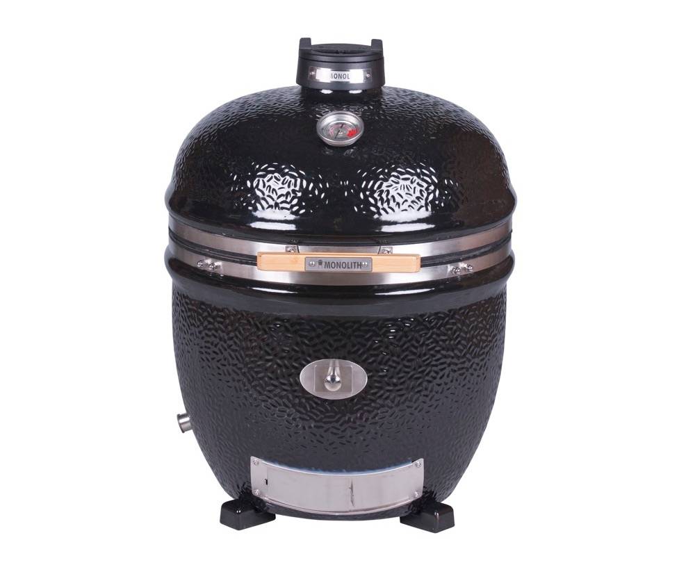 Kamado Monolith LeCHEF Pro Série 2.0 Noir sans Chariot - Image 1