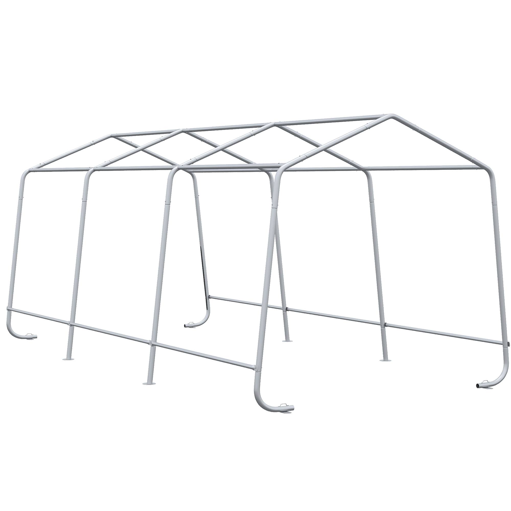 Outsunny - Tente garage carport dim. 6L x 3l x 2,62H m acier galvanisé PE haute densité 180 g/m² imperméable anti-UV vert - Outsunny - Image 9
