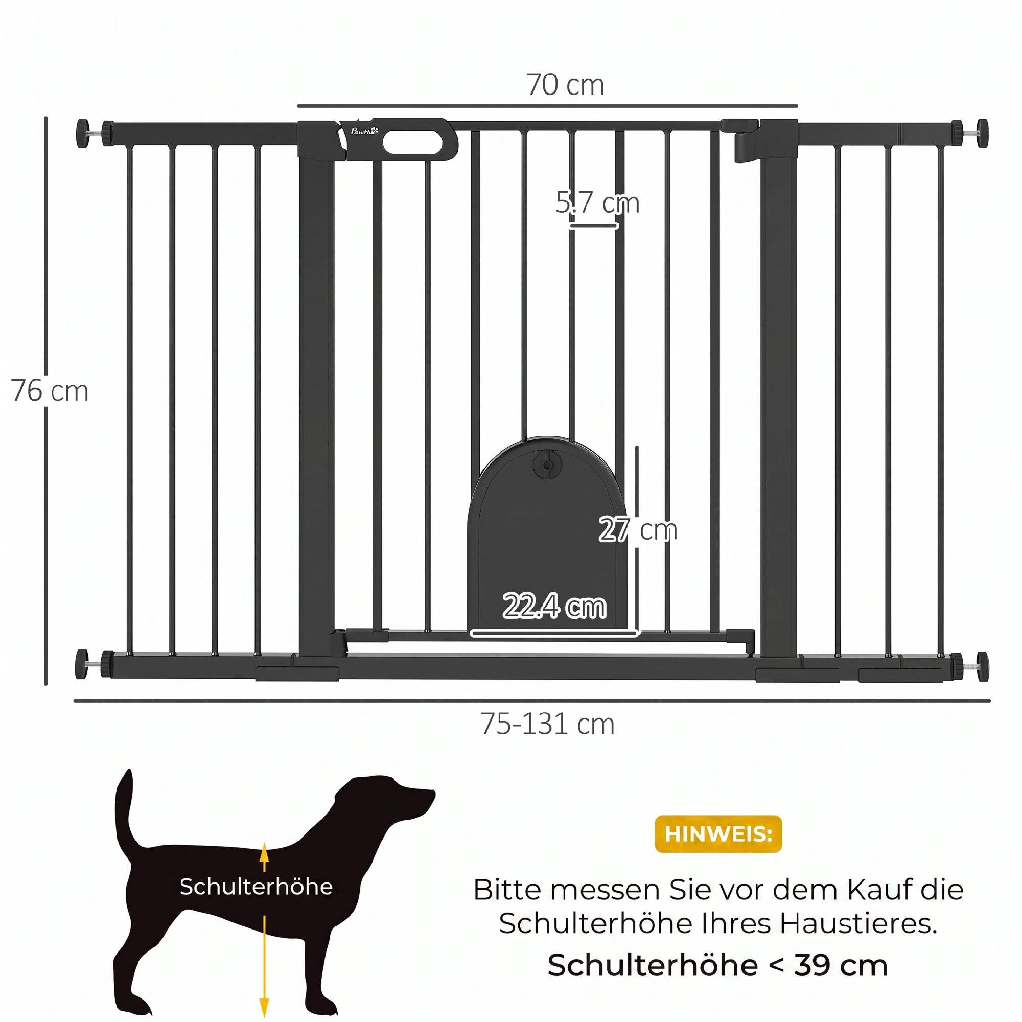 Sans Marque - Barrière de sécurité pour chien en acier - Image 5