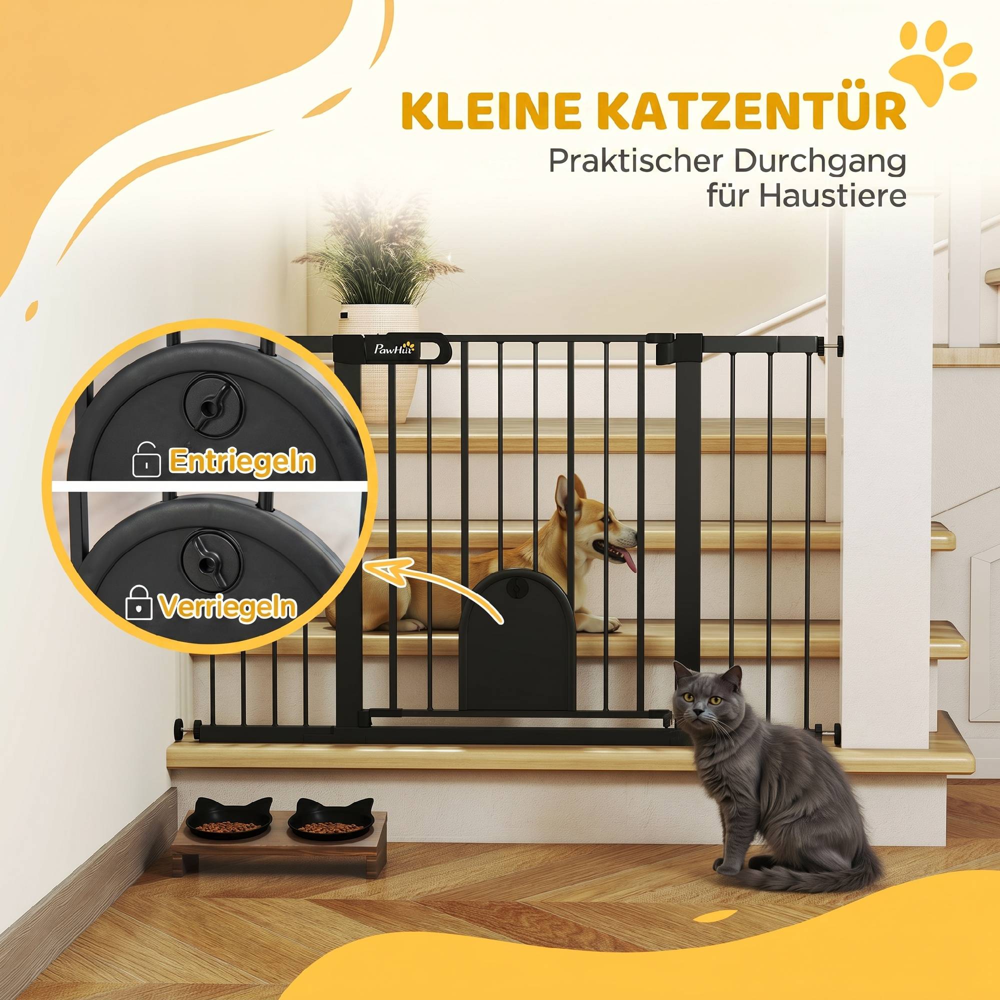 Sans Marque - Barrière de sécurité pour chien en acier - Image 8