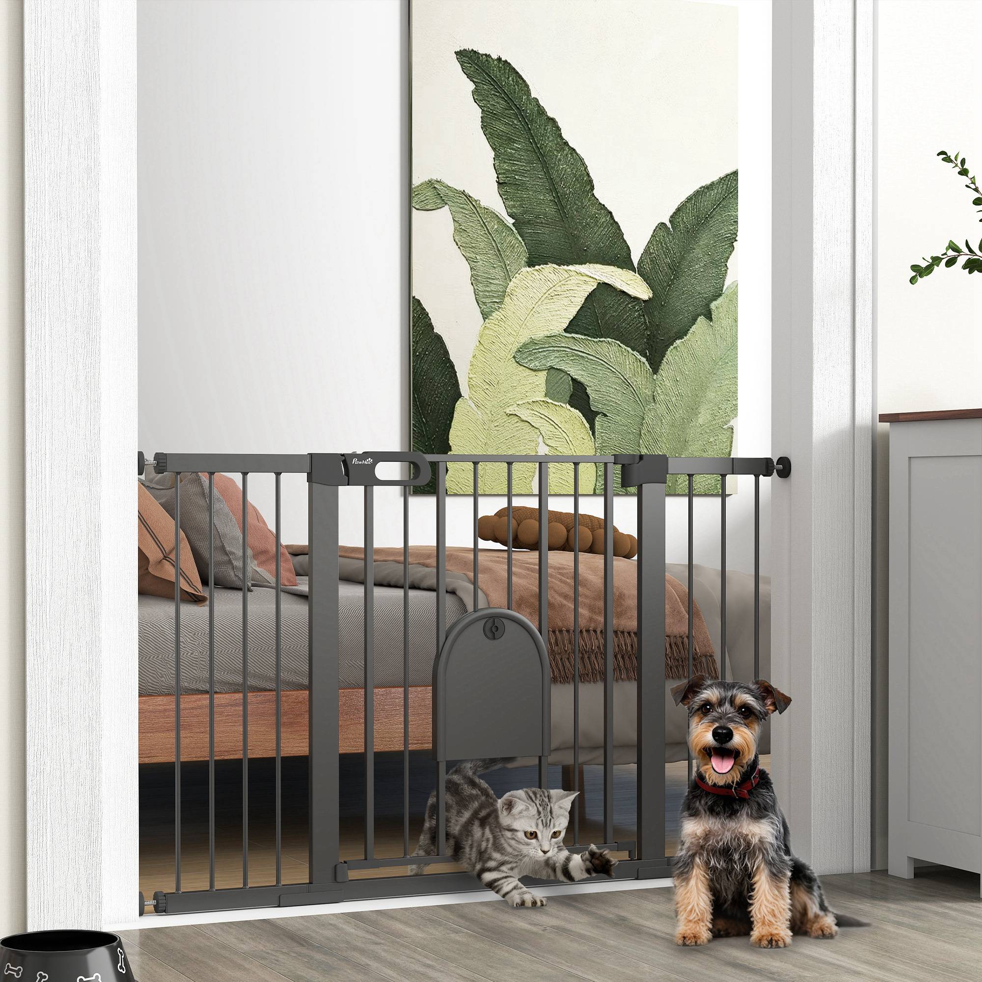 Sans Marque - Barrière de sécurité pour chien en acier - Image 3