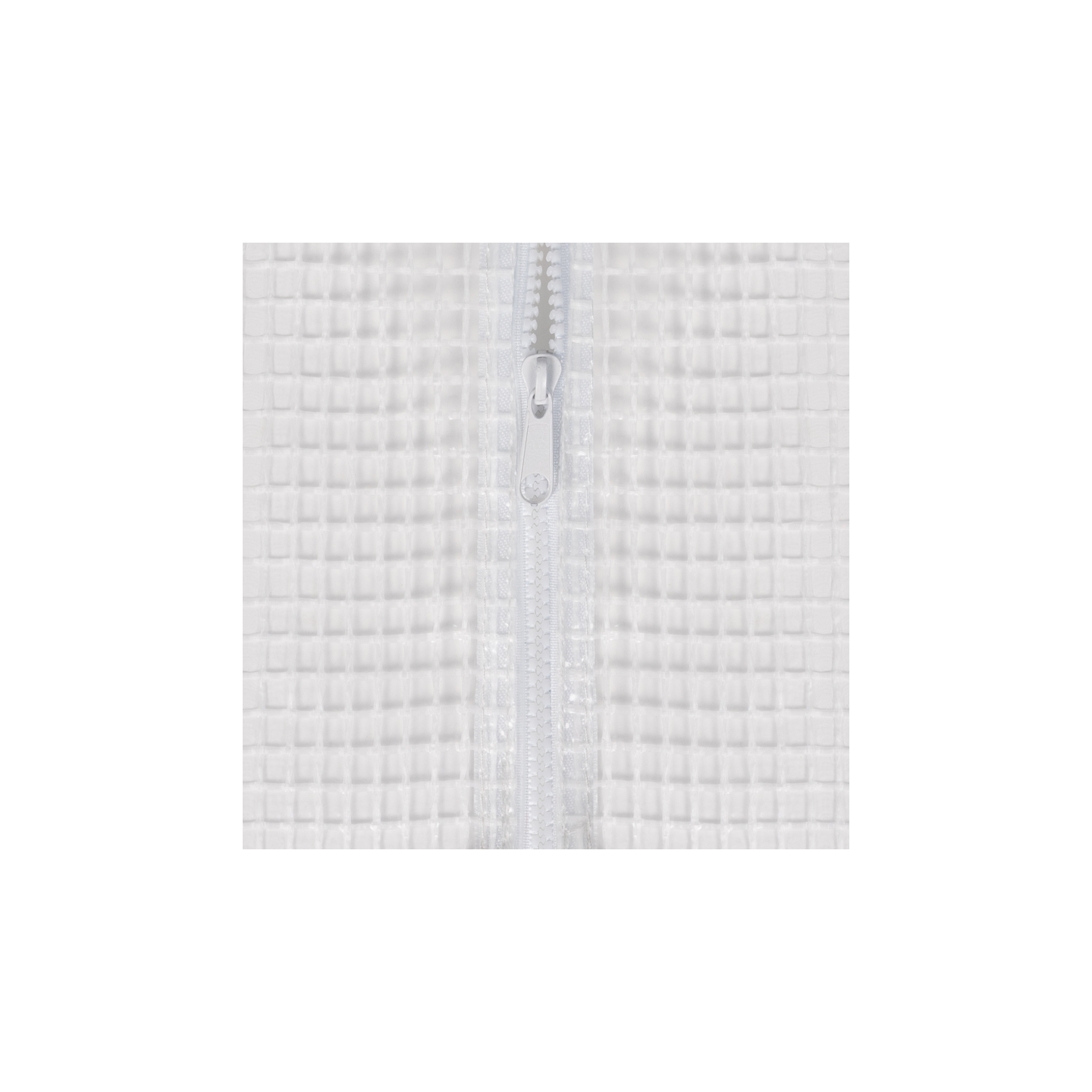 Bâche de rechange pour serre de jardin tunnel 24m² 8 x 3 x 2 m anti-UV avec porte et fenêtres DES ANDES blanche - Image 4