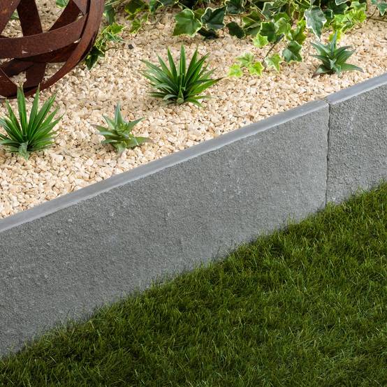 RO'MA Nature - Bordure de jardin Pierre de Tandur Gris 100x30x3 cm (à l'unité) - RO'MA NATURE - Image 1