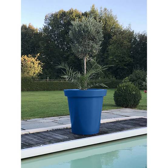 Pot de fleurs rond xxl delight 200l - lot de 2 - plast'up rotomoulage - Image 2