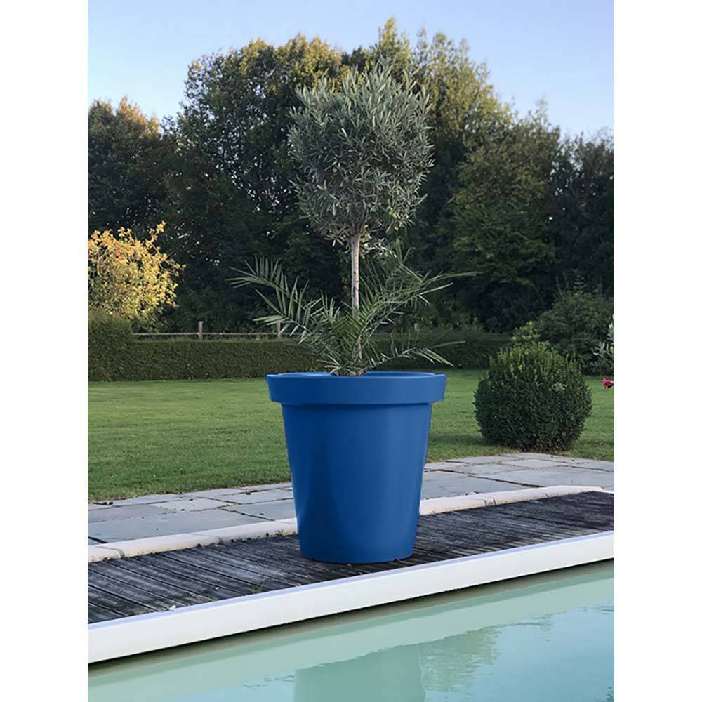 Pot de fleurs rond xxl delight 200l - lot de 2 - plast'up rotomoulage - Image 2