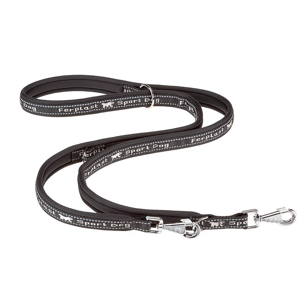 Ferplast - Ferplast Laisse chien SPORT DOG, Laisse de dressage pour chien taille moyenne, Poignée rembourrée, Mousqueton en métal, Coutures réfléchissantes, - Image 1
