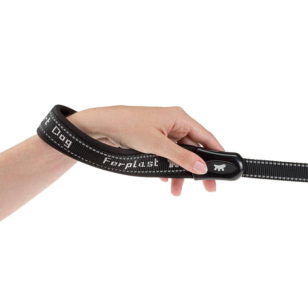 Ferplast - Ferplast Laisse chien SPORT DOG, Laisse de dressage pour chien taille moyenne, Poignée rembourrée, Mousqueton en métal, Coutures réfléchissantes, - Image 3