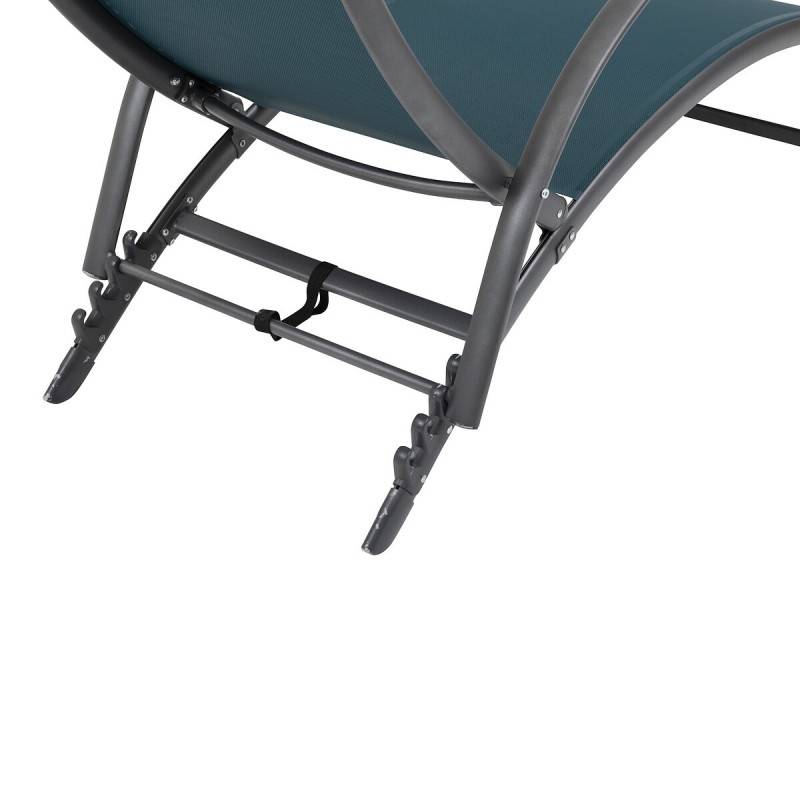 Hesperide - Transat "Samba" bleu canard & graphite en aluminium traité époxy Hespéride - Image 6