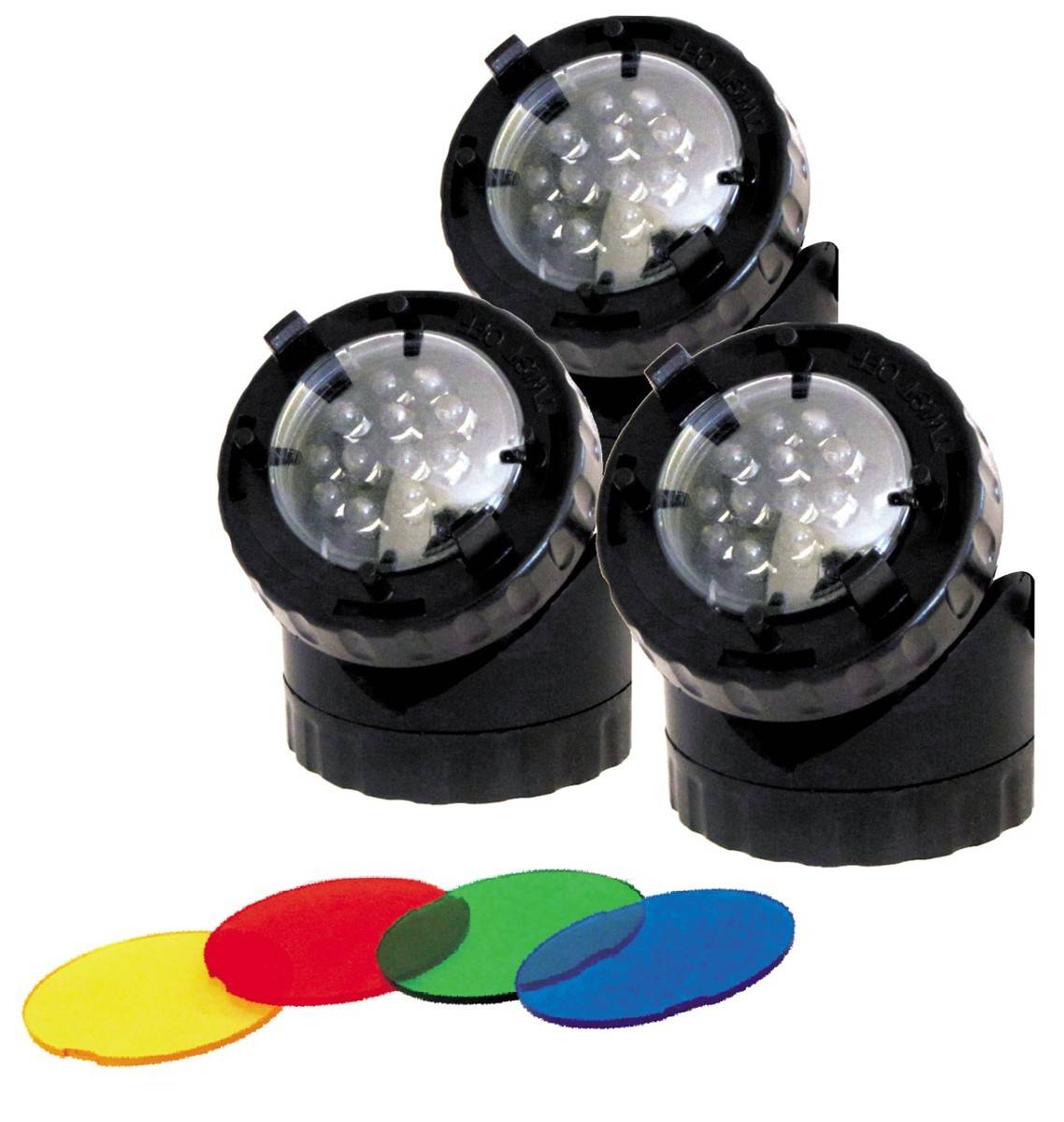3 Spots Éco 1.6W, Immergeables Pour Bassins De Jardin Et Jardins  Et Piscine
