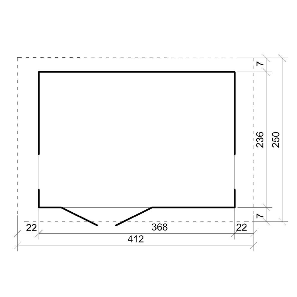 Timbela - Abri de Jardin Qualité Premium 8,68 m² - H252x250x412 cm avec un sol et des bardeaux bitumineuxs - Timbela M914-TUNDRA GREY - Image 6