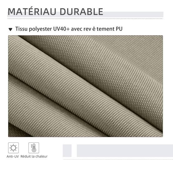 Store vertical aluminium sable 200 x 2.8 x 305 cm - PANGIVO - Image 8