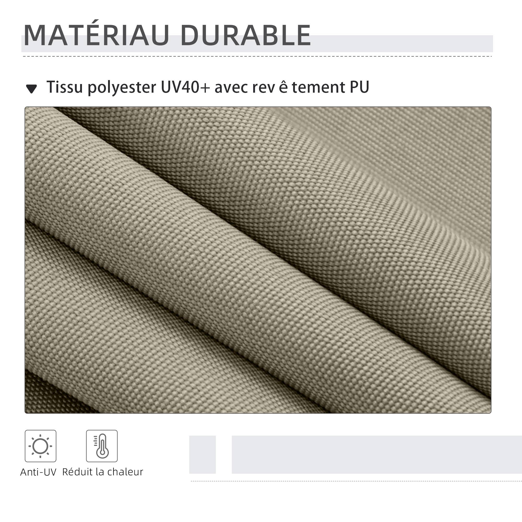 Store vertical aluminium sable 200 x 2.8 x 305 cm - PANGIVO - Image 8