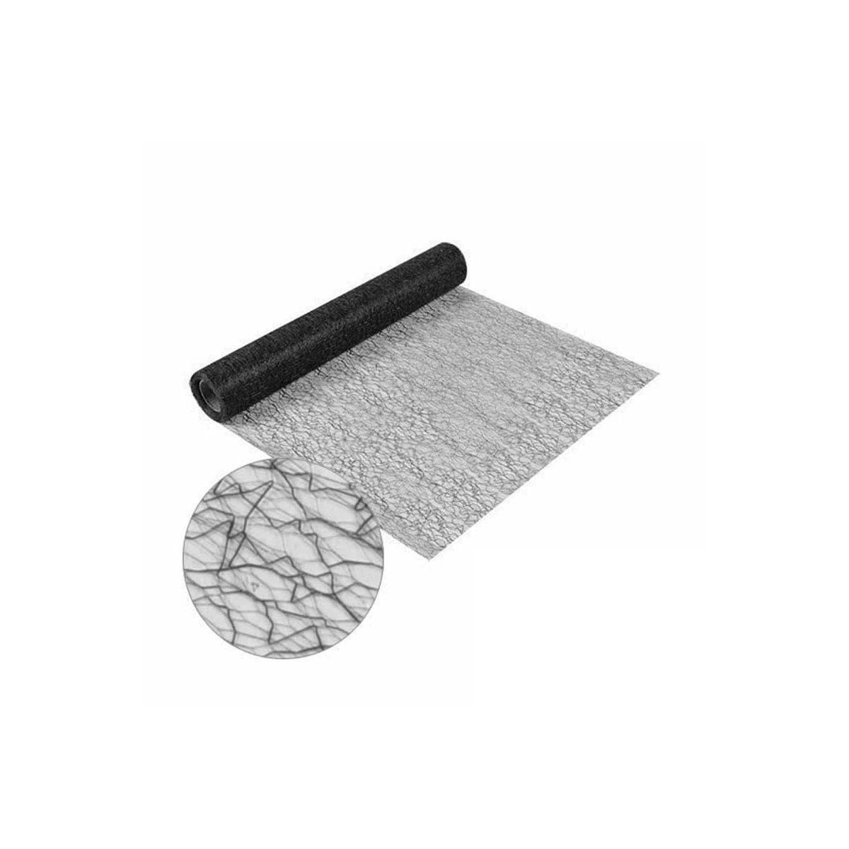Chemin de Table Jetable "Effet Maille" 30cmx5m Noir