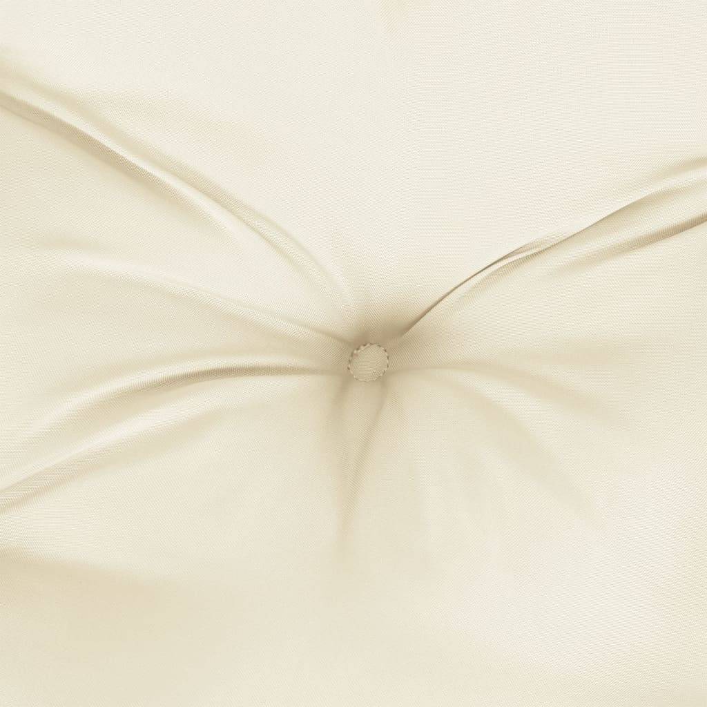 Coussins de chaise tissu oxford blanc crème 40 x 40 x 7 cm - PANGIVO - Image 7