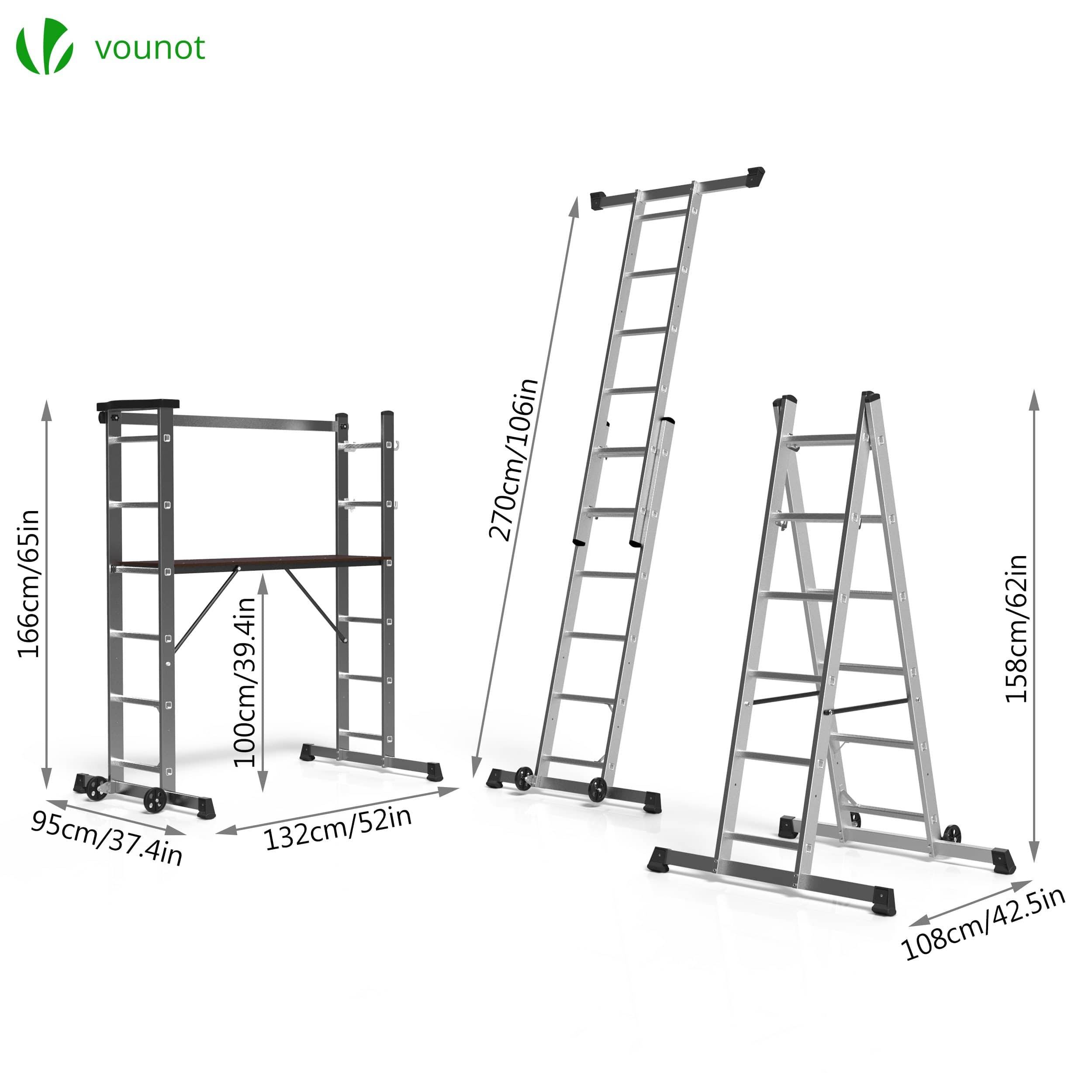 Echafaudage roulant aluminium 3 en 1 - Image 5