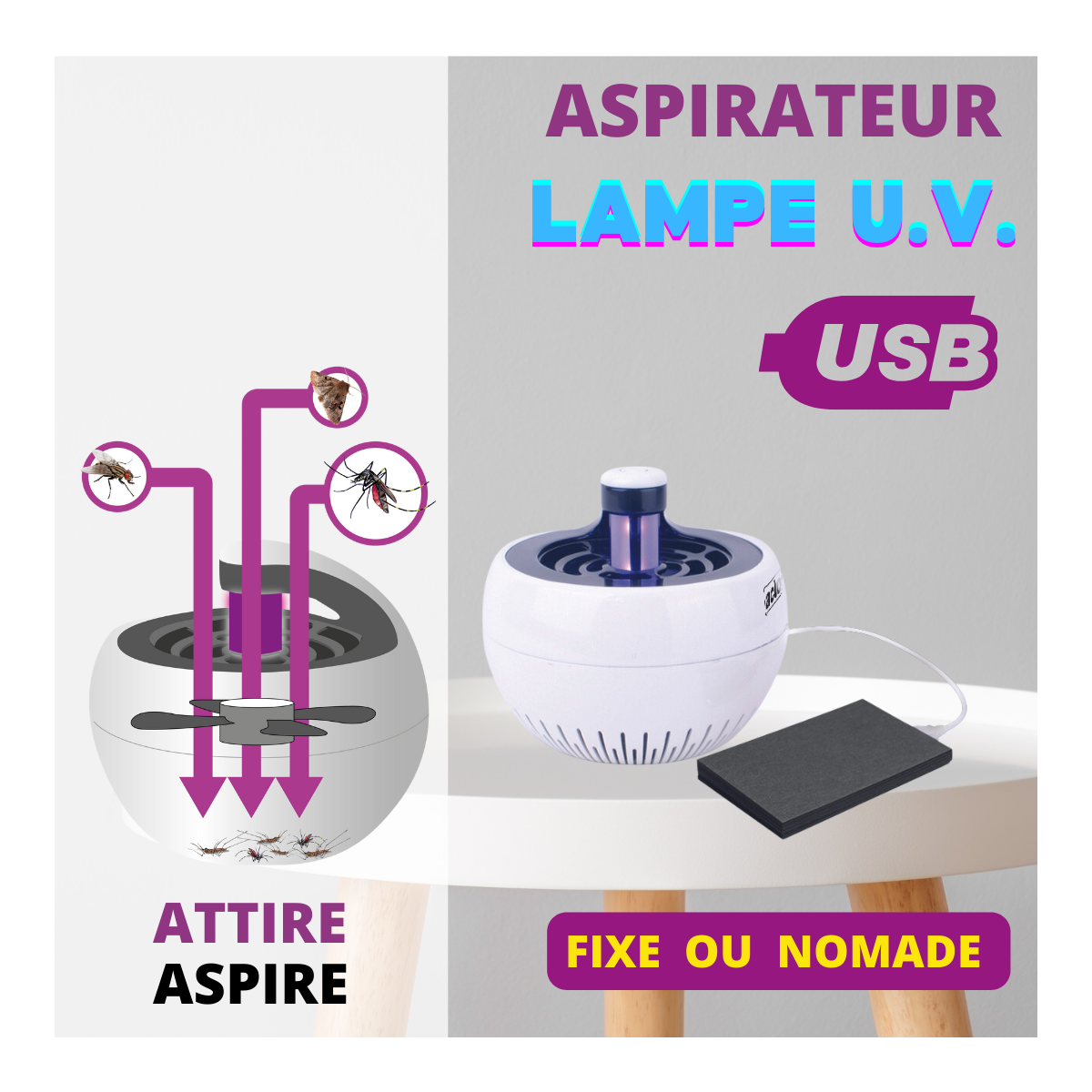 Acto - ACTO Aspirateur Moustiques: Innovation LED U.V. pour un Intérieur Sans Insectes - Image 3