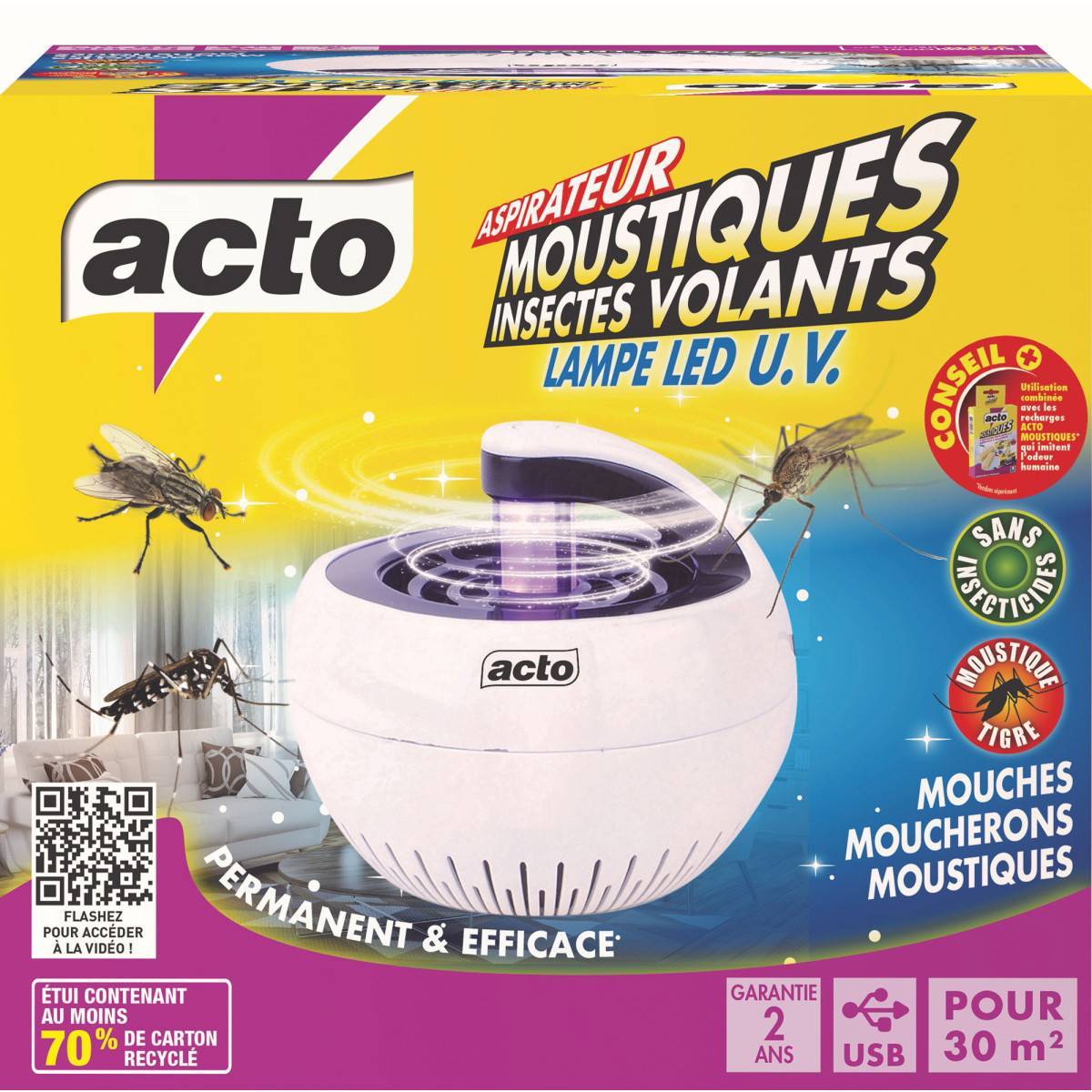 Acto - ACTO Aspirateur Moustiques: Innovation LED U.V. pour un Intérieur Sans Insectes - Image 2