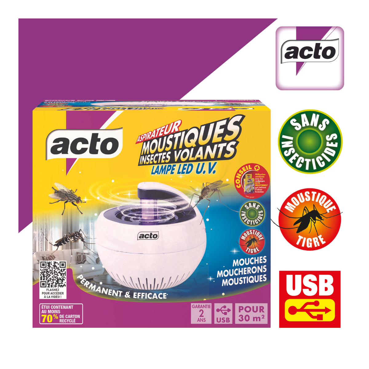 Acto - ACTO Aspirateur Moustiques: Innovation LED U.V. pour un Intérieur Sans Insectes - Image 6