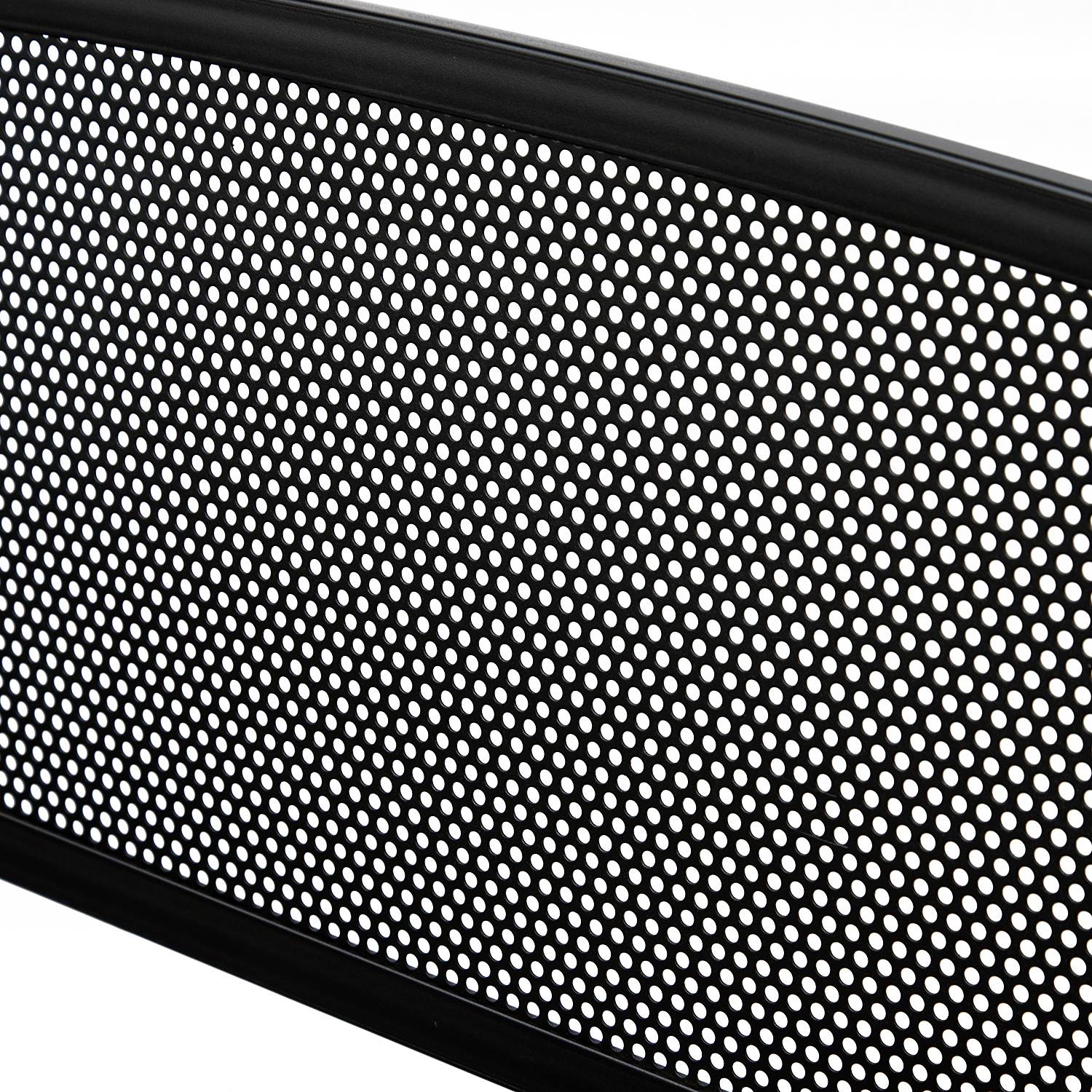 Sans Marque - Banc 3 Places de Jardin terrasse Style Contemporain 127L x 60l x 87H cm métal époxy anticorrosion Noir - Image 9