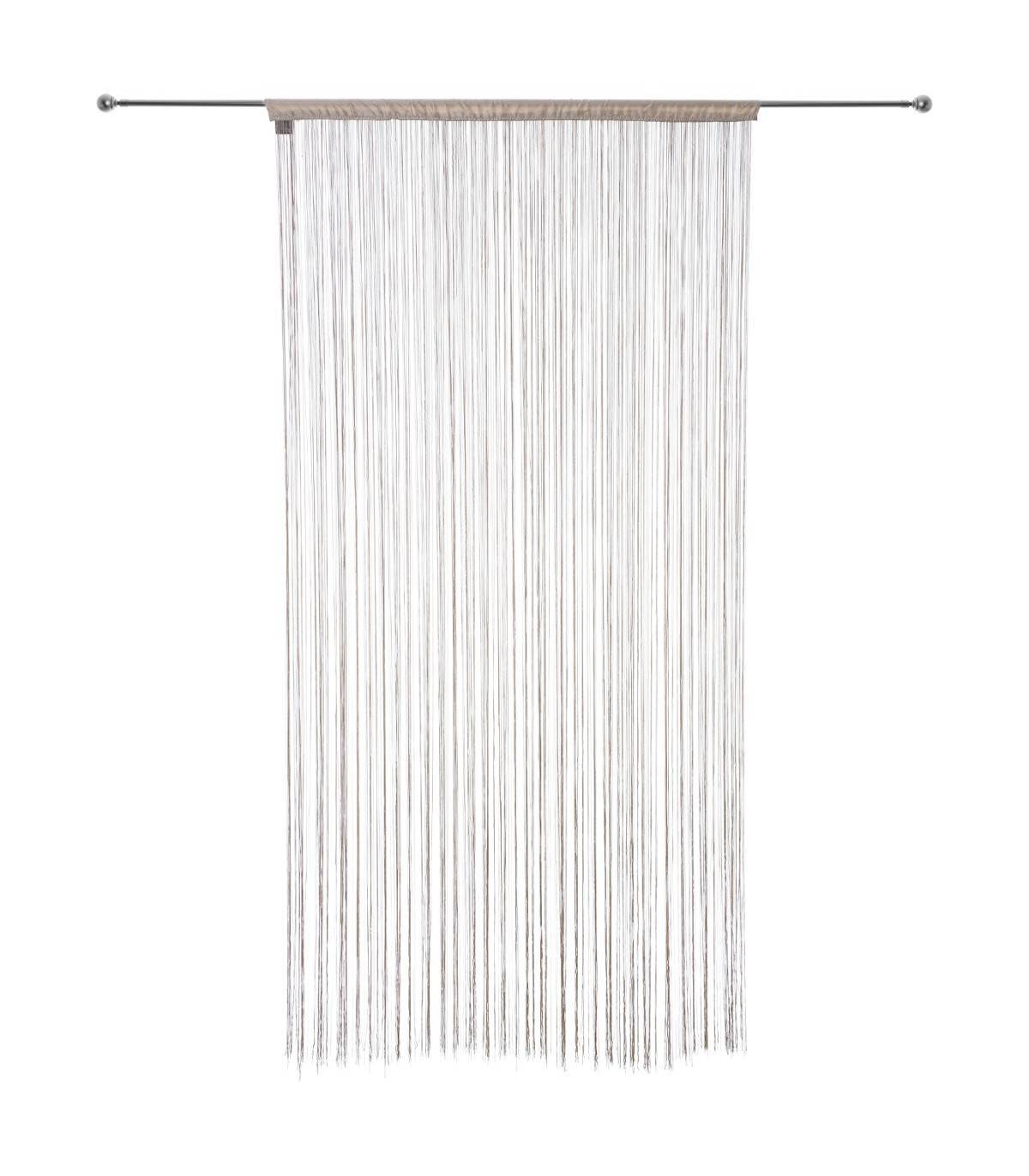 Rideau fil Beige Lin 90 x 200 cm densité optimale - Image 2