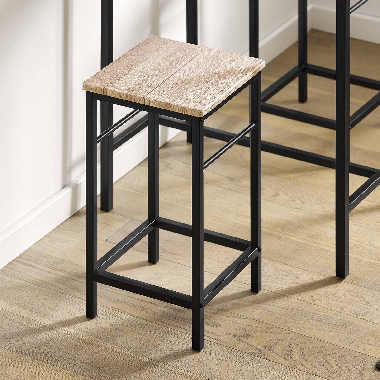 SoBuy Table et 2 Tabourets de Bar Bistrot Hauts pour Cuisine, Salon, Salle à Manger - Image 5
