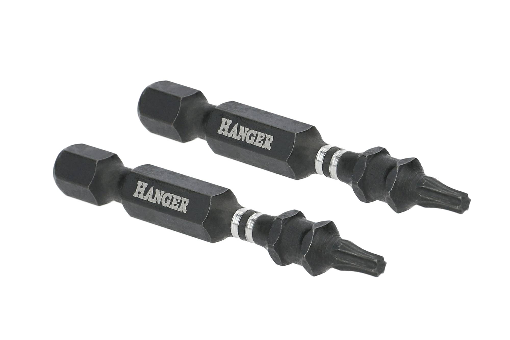 Jeu de 2 embouts impact 1/4'' pour vis étoile T20 50mm - HANGER - 134062 - Image 1