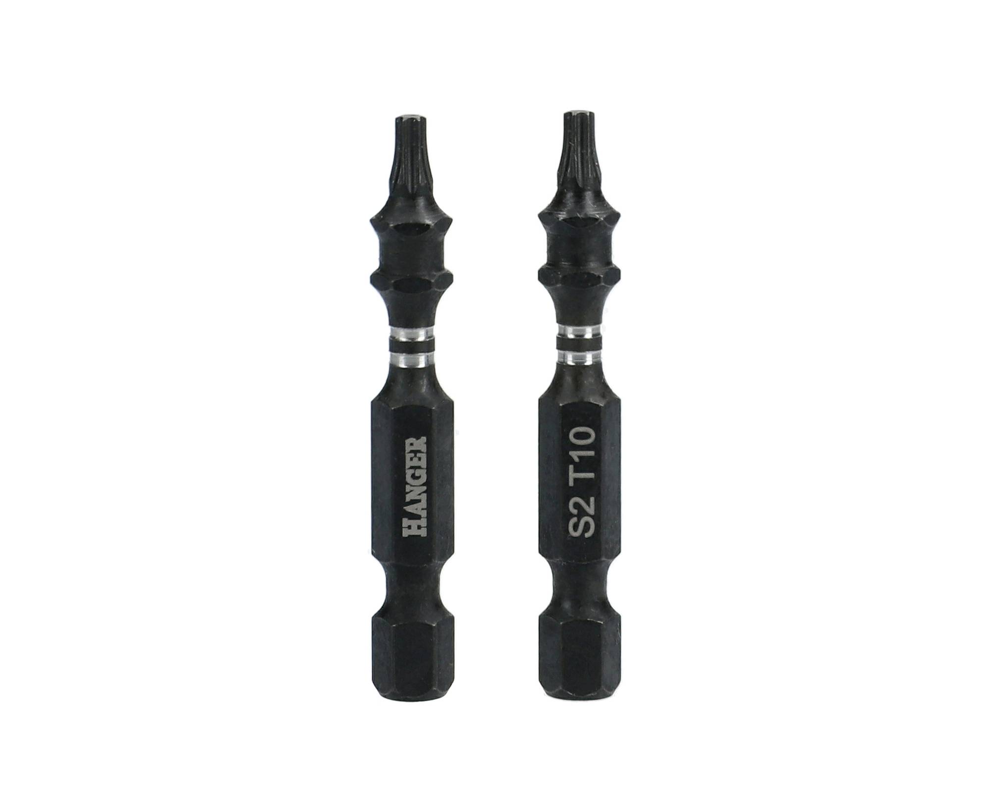 Jeu de 2 embouts impact 1/4'' pour vis étoile T20 50mm - HANGER - 134062 - Image 2
