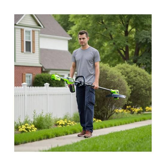 Greenworks - Coupe-bordures 33cm Brushless 24V GREENWORKS Génération 2 - Sans batterie ni chargeur - ST24L02-01 - Image 5
