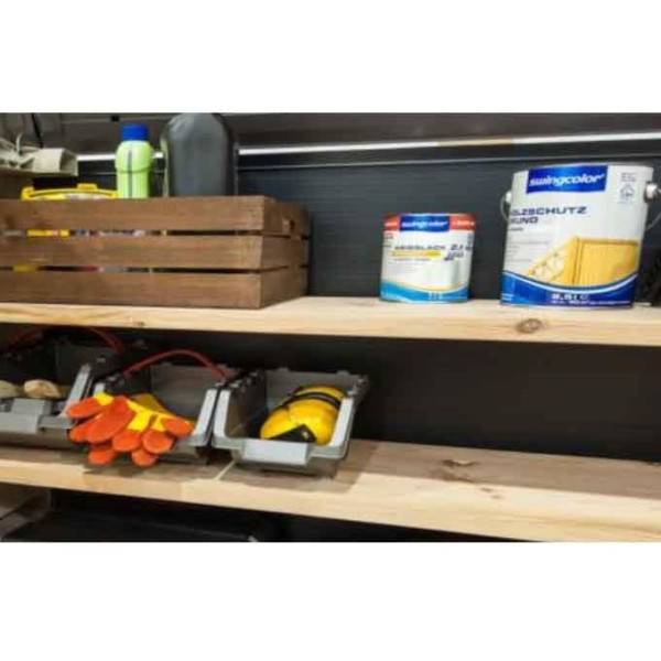 Sans Marque - Coffre de rangement extérieur KETER en résine 880 litres Noir - Malle de jardin sans vérins - Image 5