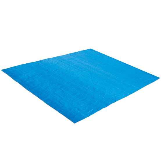 Summer Waves - Tapis de sol bleu pour piscine Summer Waves - 4,82 x 4,82 m pour piscine Ø 3,96 m - 4,27 m