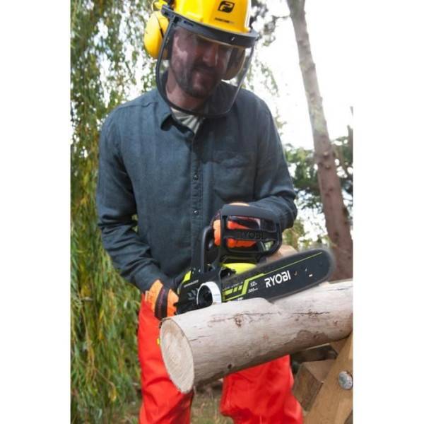 RYOBI - Tronçonneuse 18V ONE+ - Brushless- guide 30 cm - 10 m/s - tendeur sans outil - vendue sans batterie ni chargeur - OCS18 - Image 3