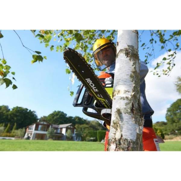 RYOBI - Tronçonneuse 18V ONE+ - Brushless- guide 30 cm - 10 m/s - tendeur sans outil - vendue sans batterie ni chargeur - OCS18 - Image 4