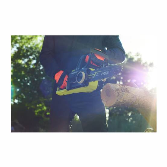 RYOBI - Tronçonneuse 18V ONE+ - Brushless- guide 30 cm - 10 m/s - tendeur sans outil - vendue sans batterie ni chargeur - OCS18 - Image 5