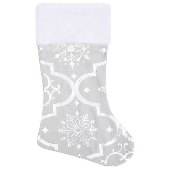 Jupe de sapin de Noël - Robe de sapin - Tapis de sapin de luxe avec chaussette Blanc 90 cm Tissu - Image 4