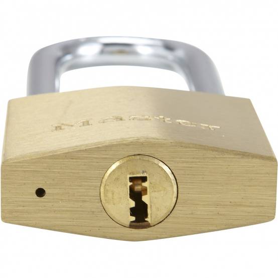 Master Lock - Cadenas à clé MASTERLOCK laiton, l.40 mm - Image 2